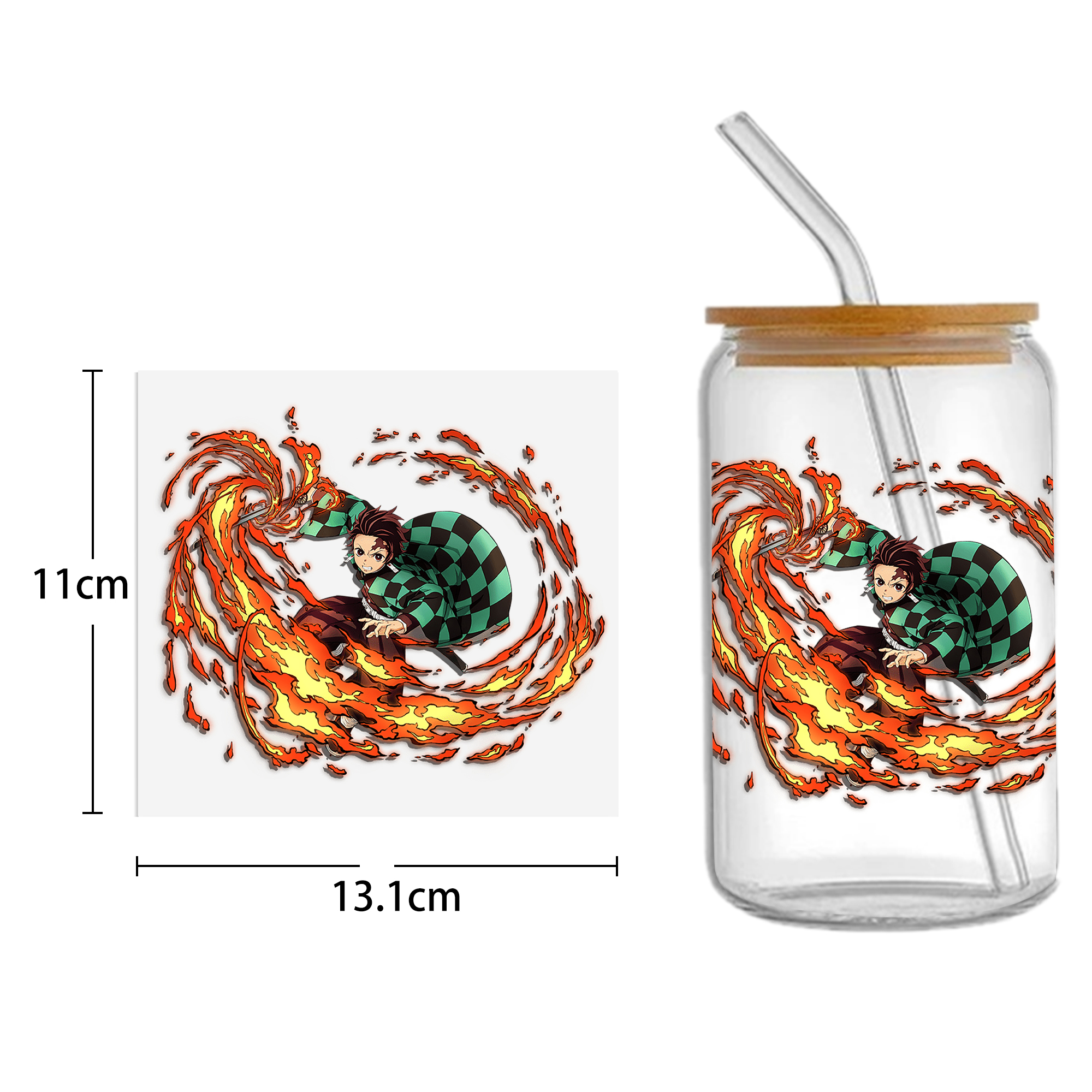 Anime 16oz DTF Sticker For Cups Cool Personalize UV Wrap Transfer Sticker Custom Labels DIY Logo Waterproof - Image 12