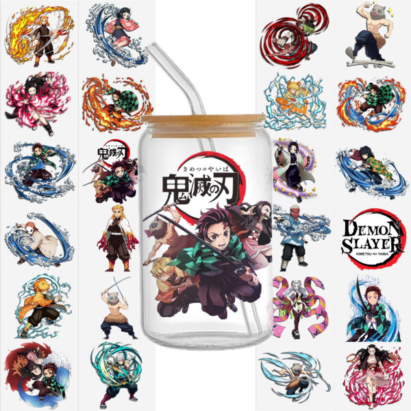Anime 16oz DTF Sticker For Cups Cool Personalize UV Wrap Transfer Sticker Custom Labels DIY Logo Waterproof - Image 17