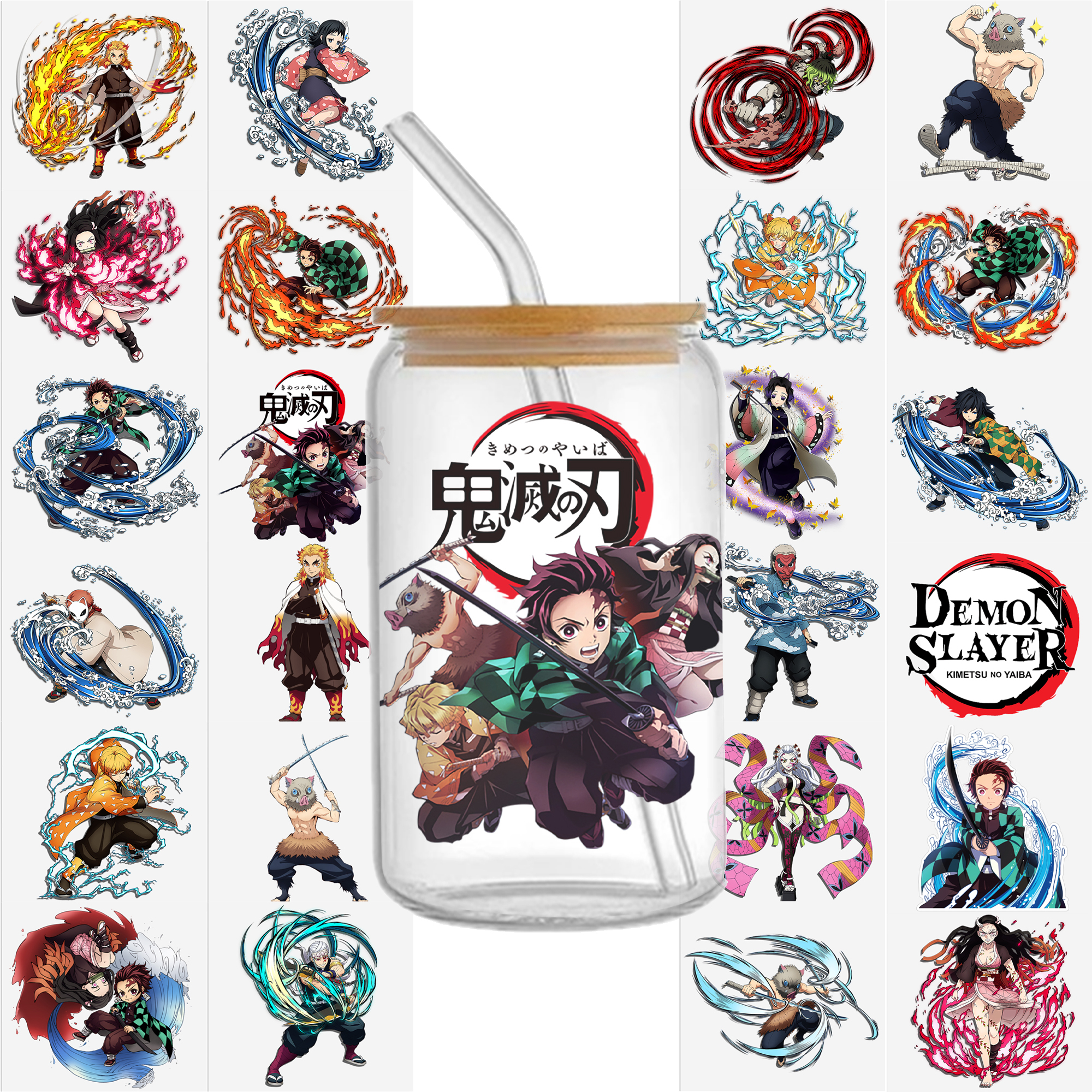 Anime 16oz DTF Sticker For Cups Cool Personalize UV Wrap Transfer Sticker Custom Labels DIY Logo Waterproof - Image 17