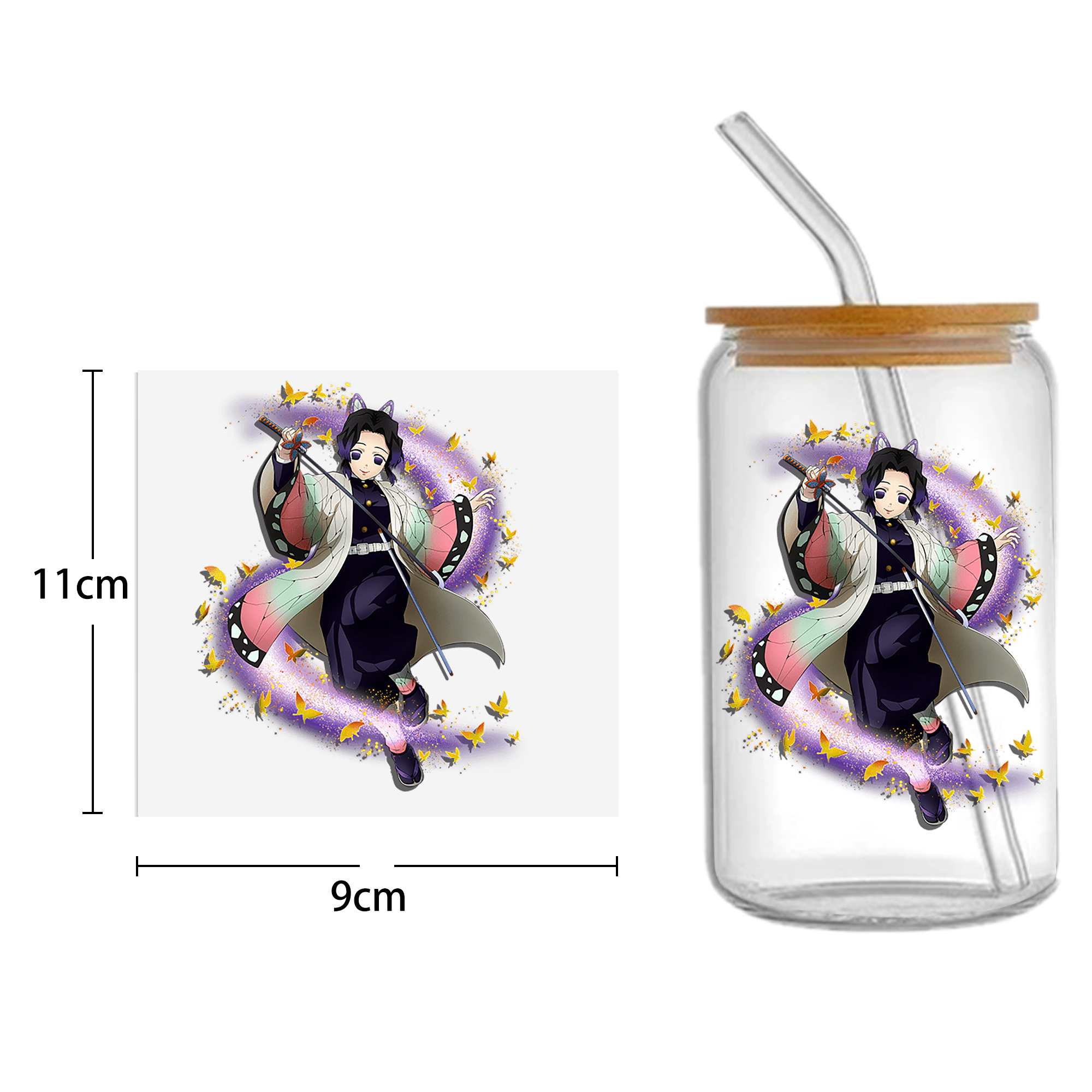 Anime 16oz DTF Sticker For Cups Cool Personalize UV Wrap Transfer Sticker Custom Labels DIY Logo Waterproof - Image 21