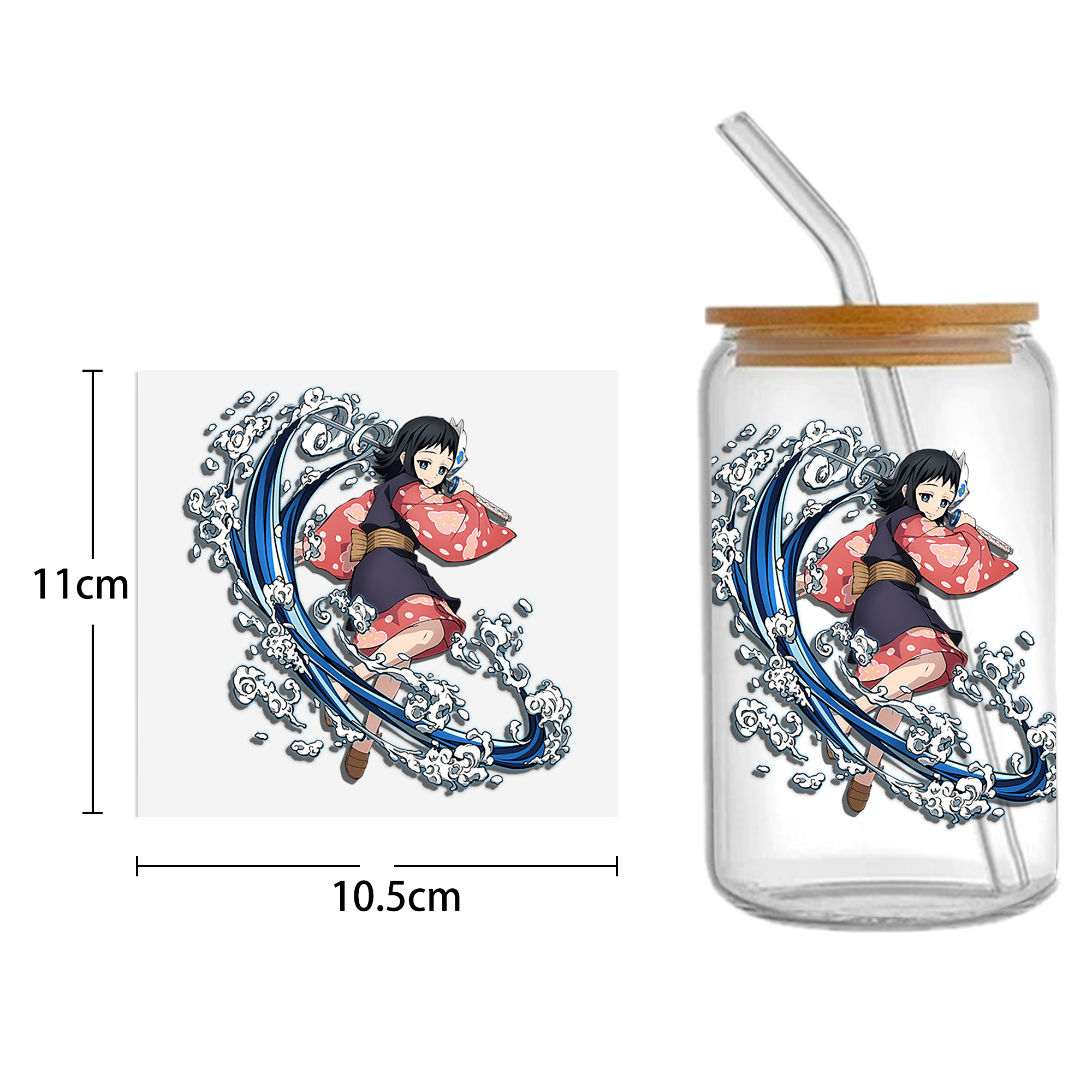 Anime 16oz DTF Sticker For Cups Cool Personalize UV Wrap Transfer Sticker Custom Labels DIY Logo Waterproof - Image 23