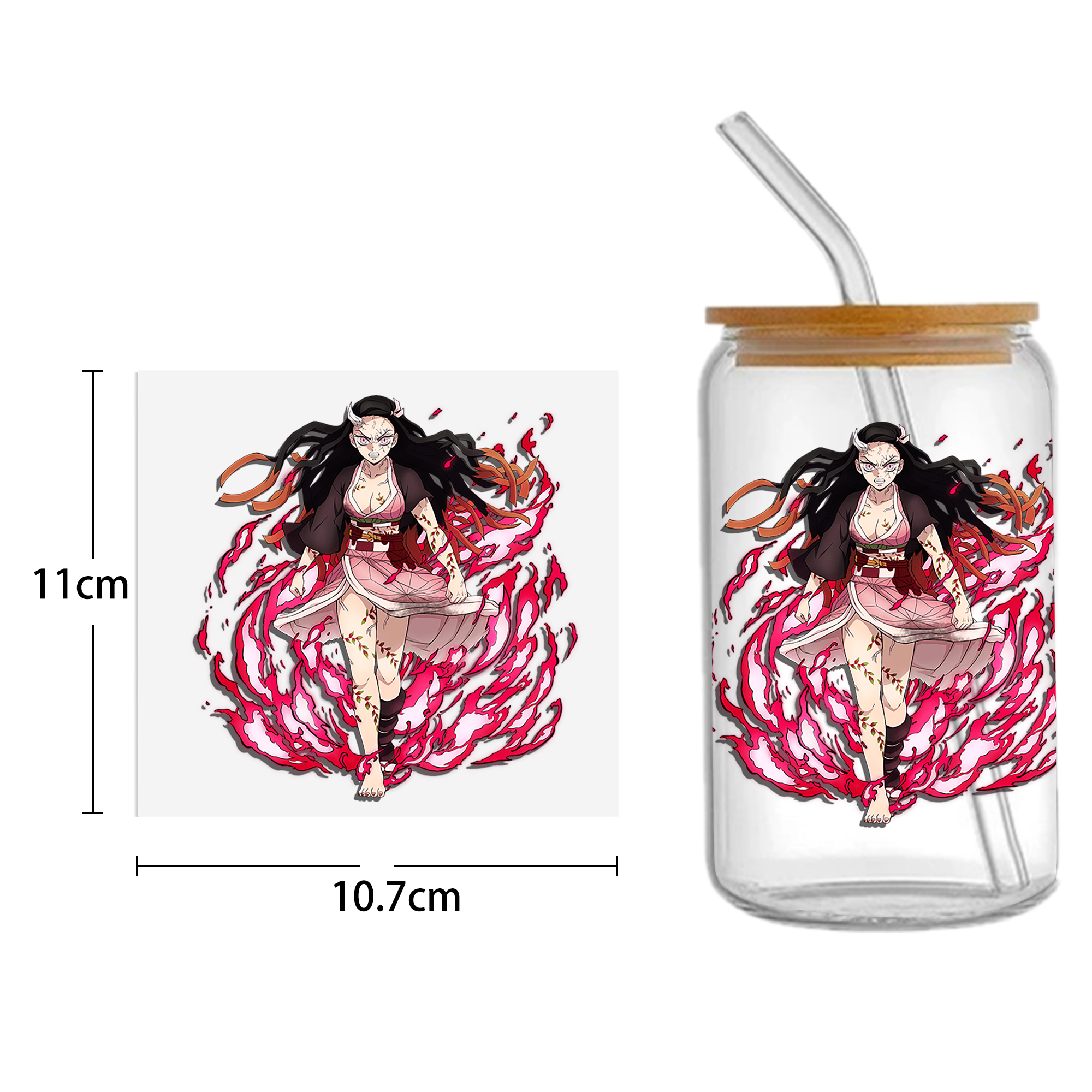 Anime 16oz DTF Sticker For Cups Cool Personalize UV Wrap Transfer Sticker Custom Labels DIY Logo Waterproof - Image 24