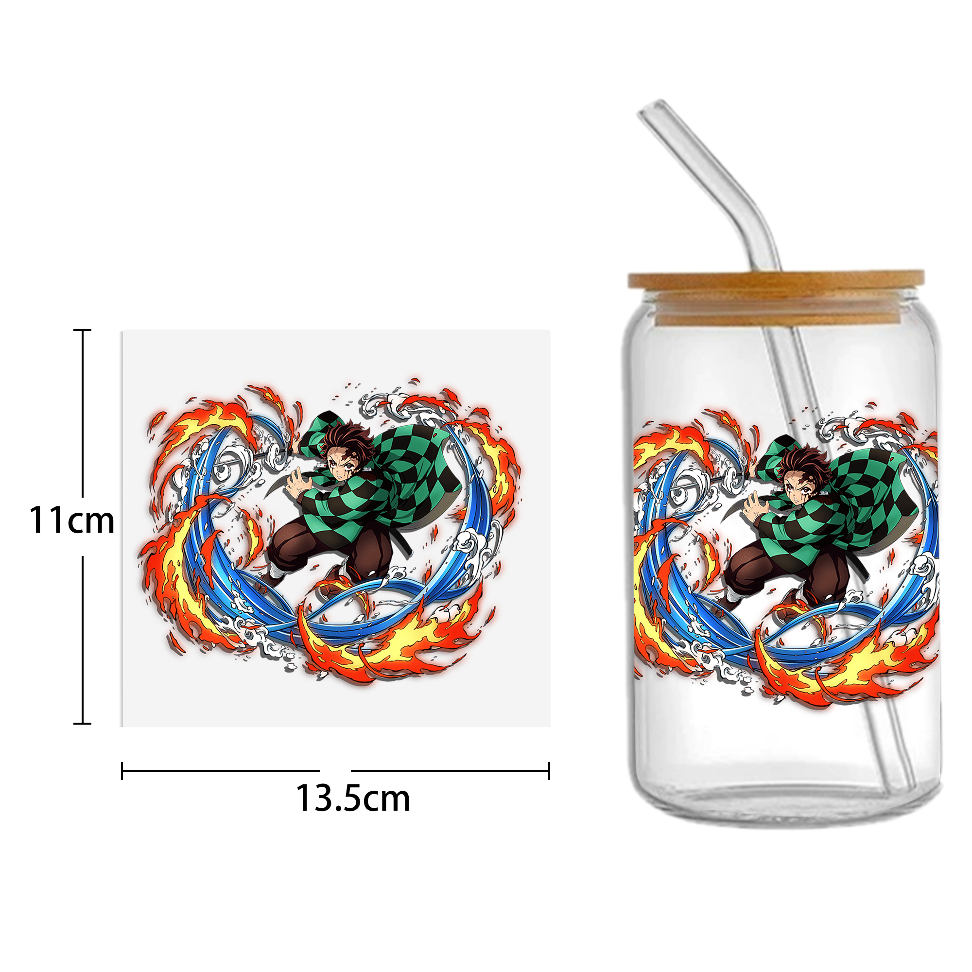 Anime 16oz DTF Sticker For Cups Cool Personalize UV Wrap Transfer Sticker Custom Labels DIY Logo Waterproof - Image 26