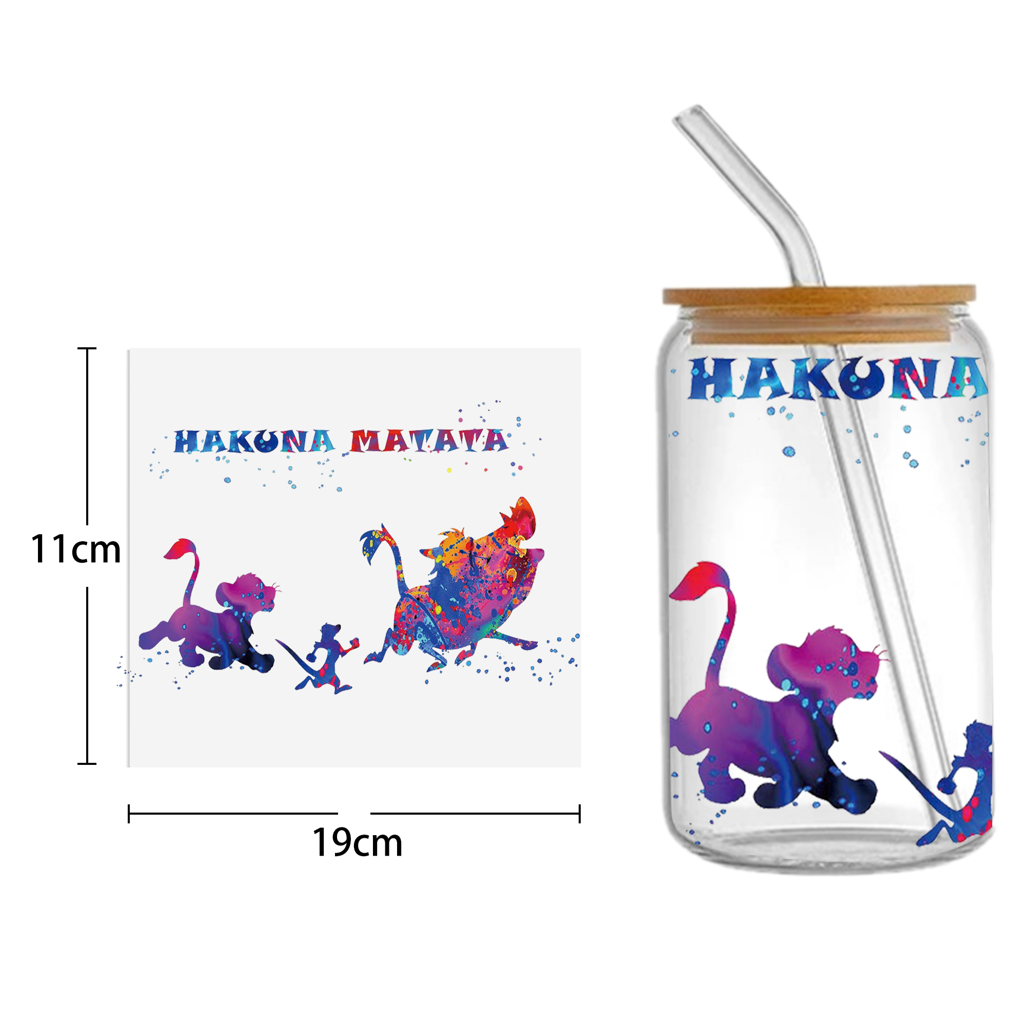 Disney Lion King Toy Story UV DTF Sticker For 16oz Cups Wrap Transfer Sticker Custom Labels DIY Logo Waterproof - Image 3