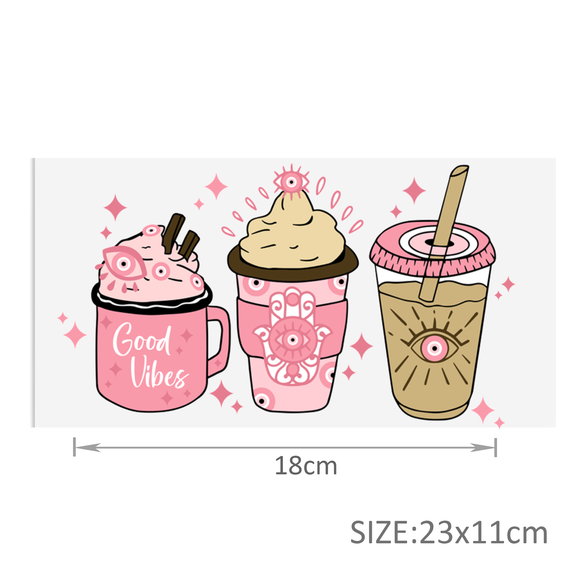 Personalize Cow Drinks Game Plants Police PrintUV DTF Sticker For Cups Wrap Transfer Sticker Custom Labels DIY Logo