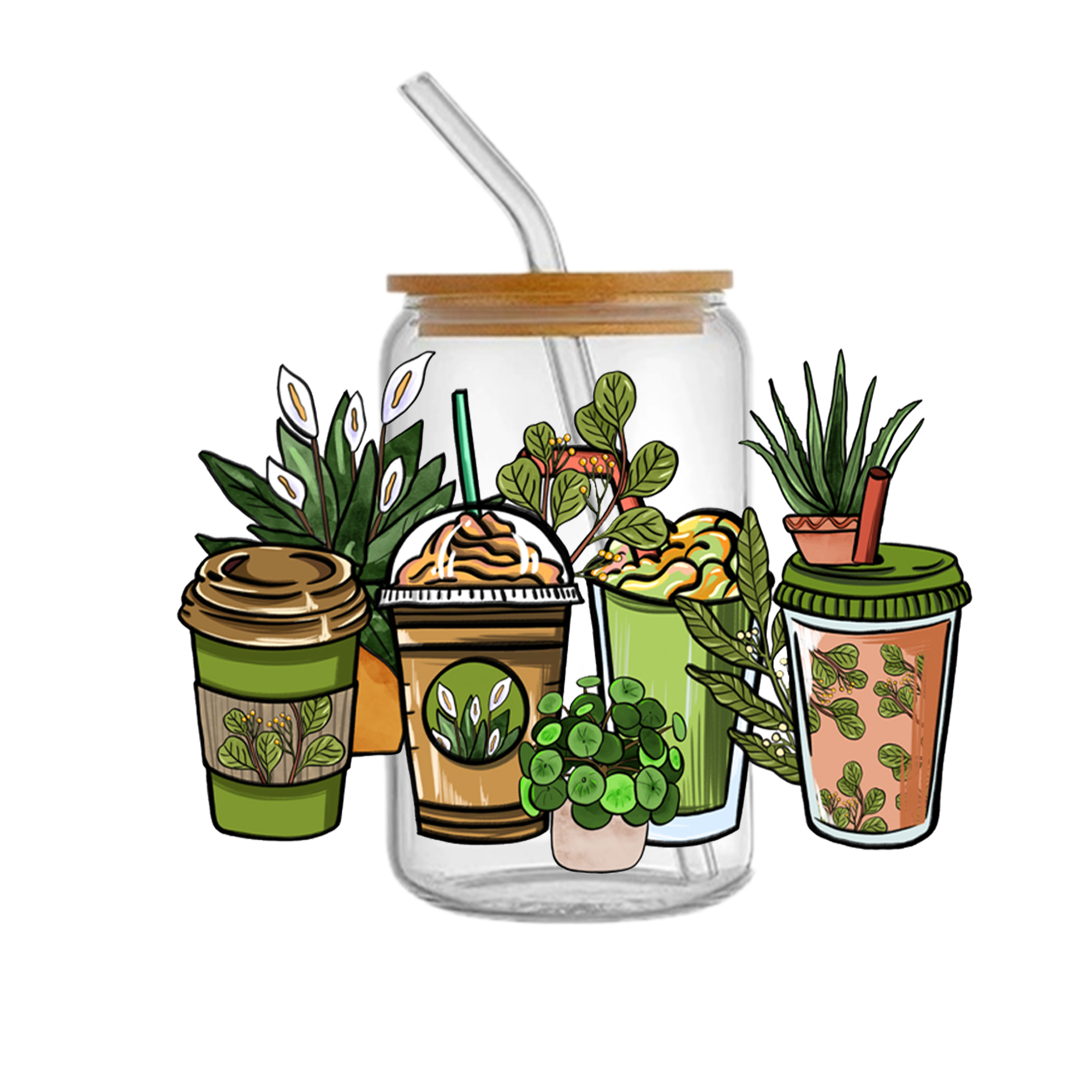 Personalize Cow Drinks Game Plants Police PrintUV DTF Sticker For Cups Wrap Transfer Sticker Custom Labels DIY Logo - Image 8