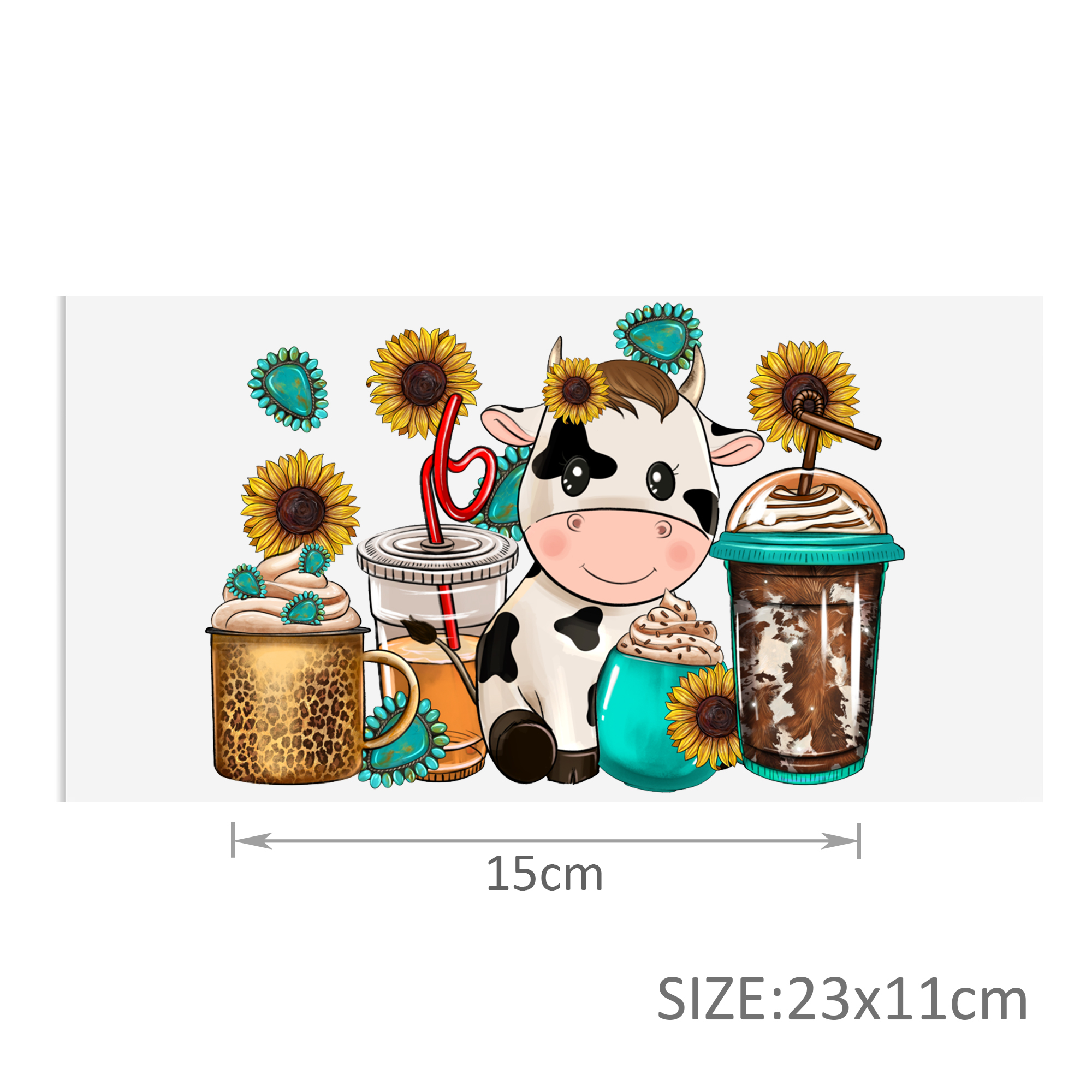 Personalize Cow Drinks Game Plants Police PrintUV DTF Sticker For Cups Wrap Transfer Sticker Custom Labels DIY Logo - Image 12