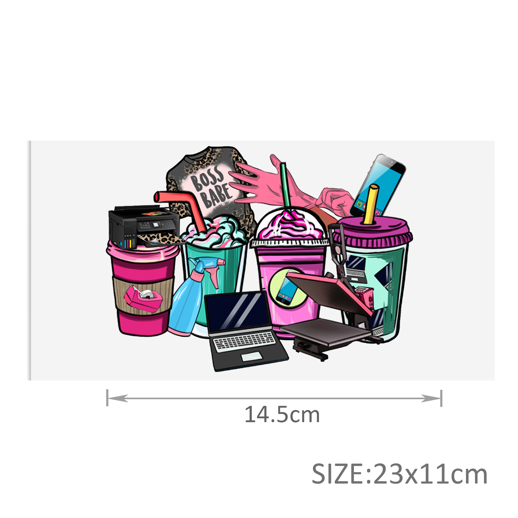 Personalize Cow Drinks Game Plants Police PrintUV DTF Sticker For Cups Wrap Transfer Sticker Custom Labels DIY Logo - Image 15