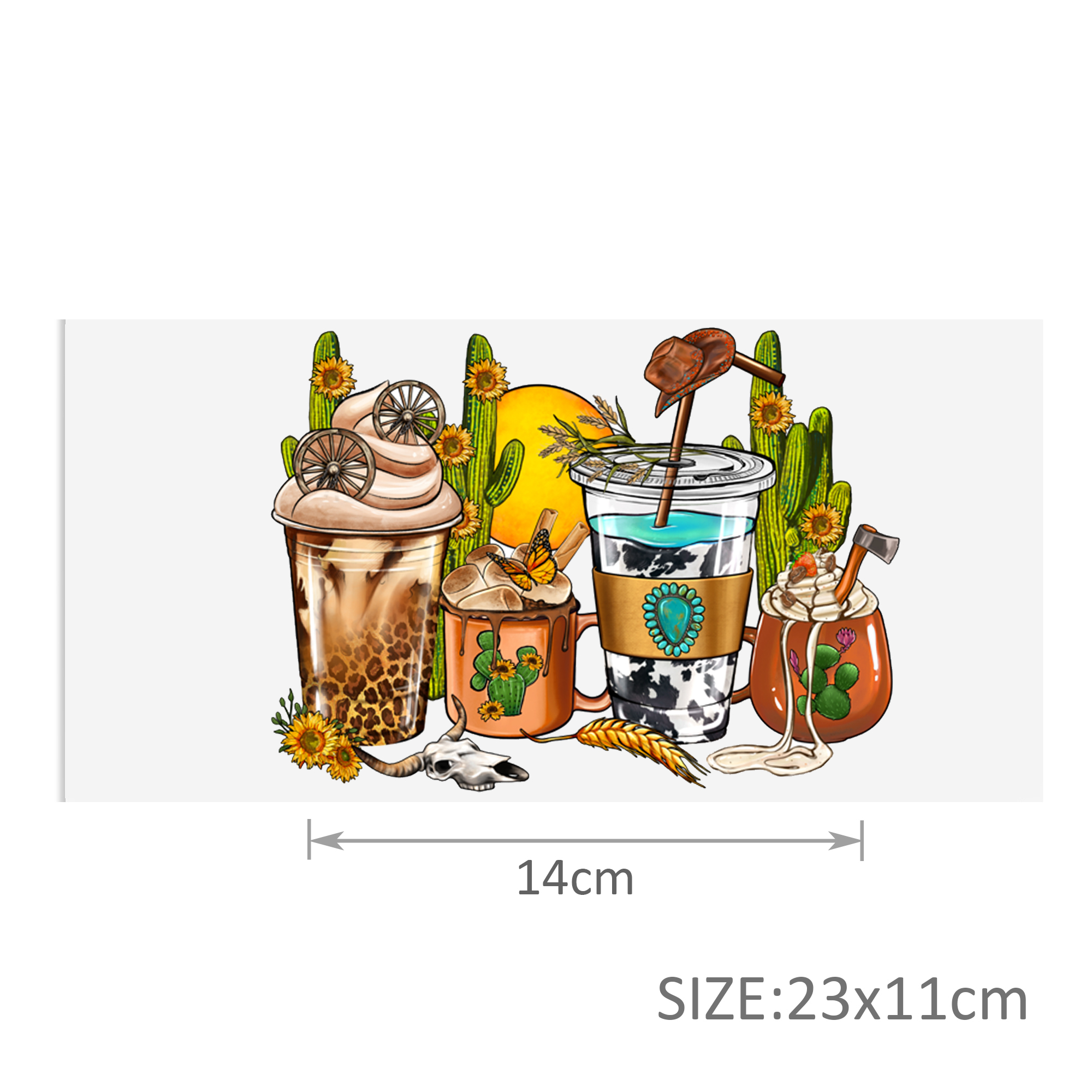 Personalize Cow Drinks Game Plants Police PrintUV DTF Sticker For Cups Wrap Transfer Sticker Custom Labels DIY Logo - Image 16