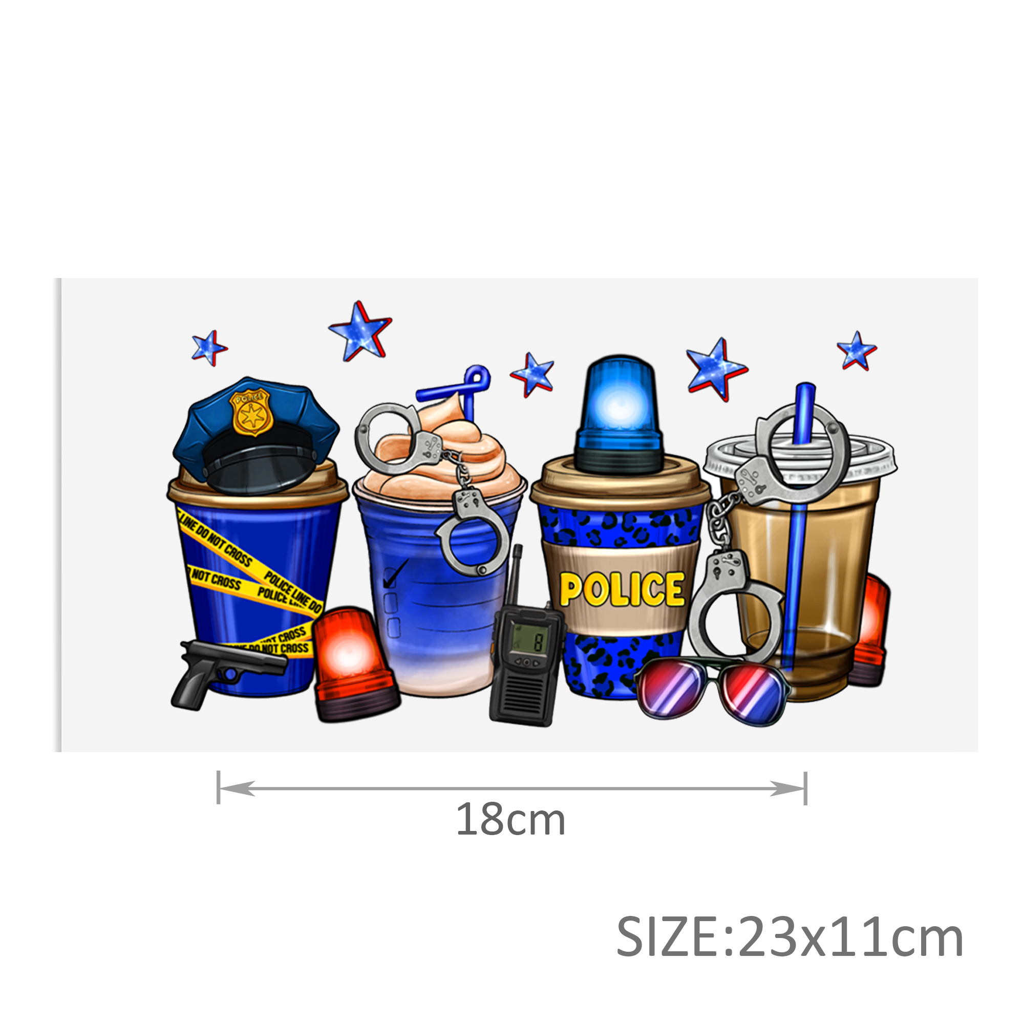 Personalize Cow Drinks Game Plants Police PrintUV DTF Sticker For Cups Wrap Transfer Sticker Custom Labels DIY Logo - Image 18