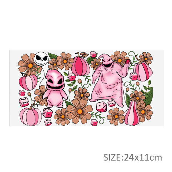 Nightmare Before Christmas DTF Sticker Cups Cool Personalize UV Wrap Transfer Sticker Waterproof Labels DIY - Image 2