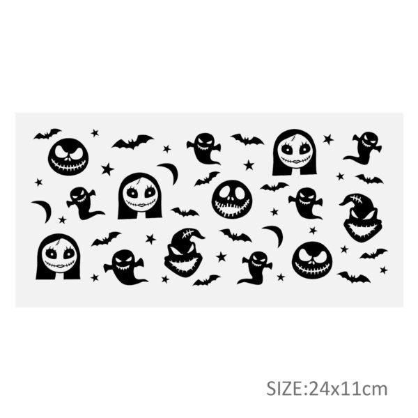Nightmare Before Christmas DTF Sticker Cups Cool Personalize UV Wrap Transfer Sticker Waterproof Labels DIY - Image 4