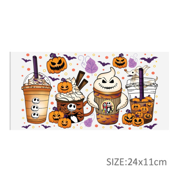 Nightmare Before Christmas DTF Sticker Cups Cool Personalize UV Wrap Transfer Sticker Waterproof Labels DIY - Image 5