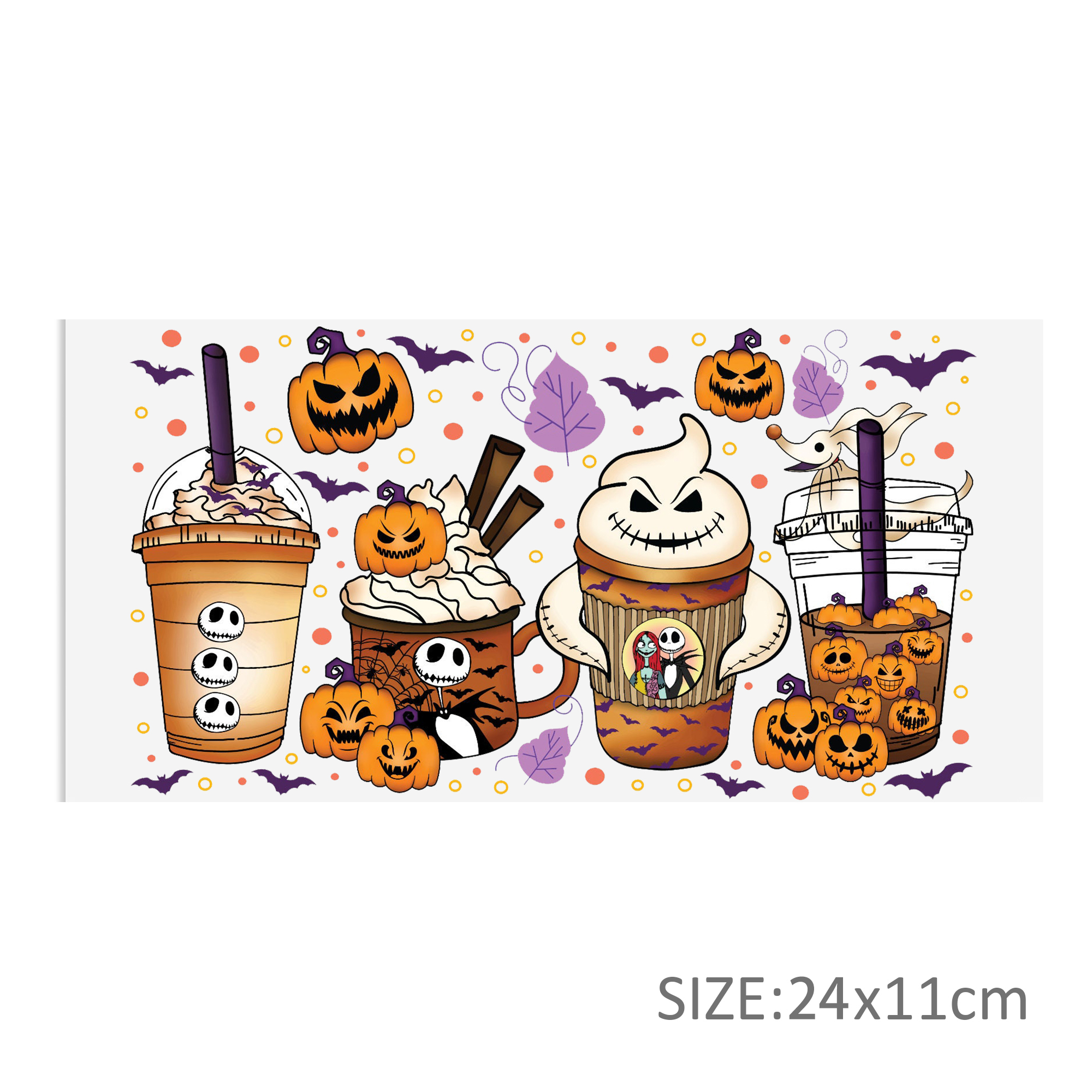 Nightmare Before Christmas DTF Sticker Cups Cool Personalize UV Wrap Transfer Sticker Waterproof Labels DIY - Image 5