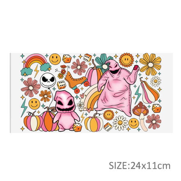 Nightmare Before Christmas DTF Sticker Cups Cool Personalize UV Wrap Transfer Sticker Waterproof Labels DIY - Image 12