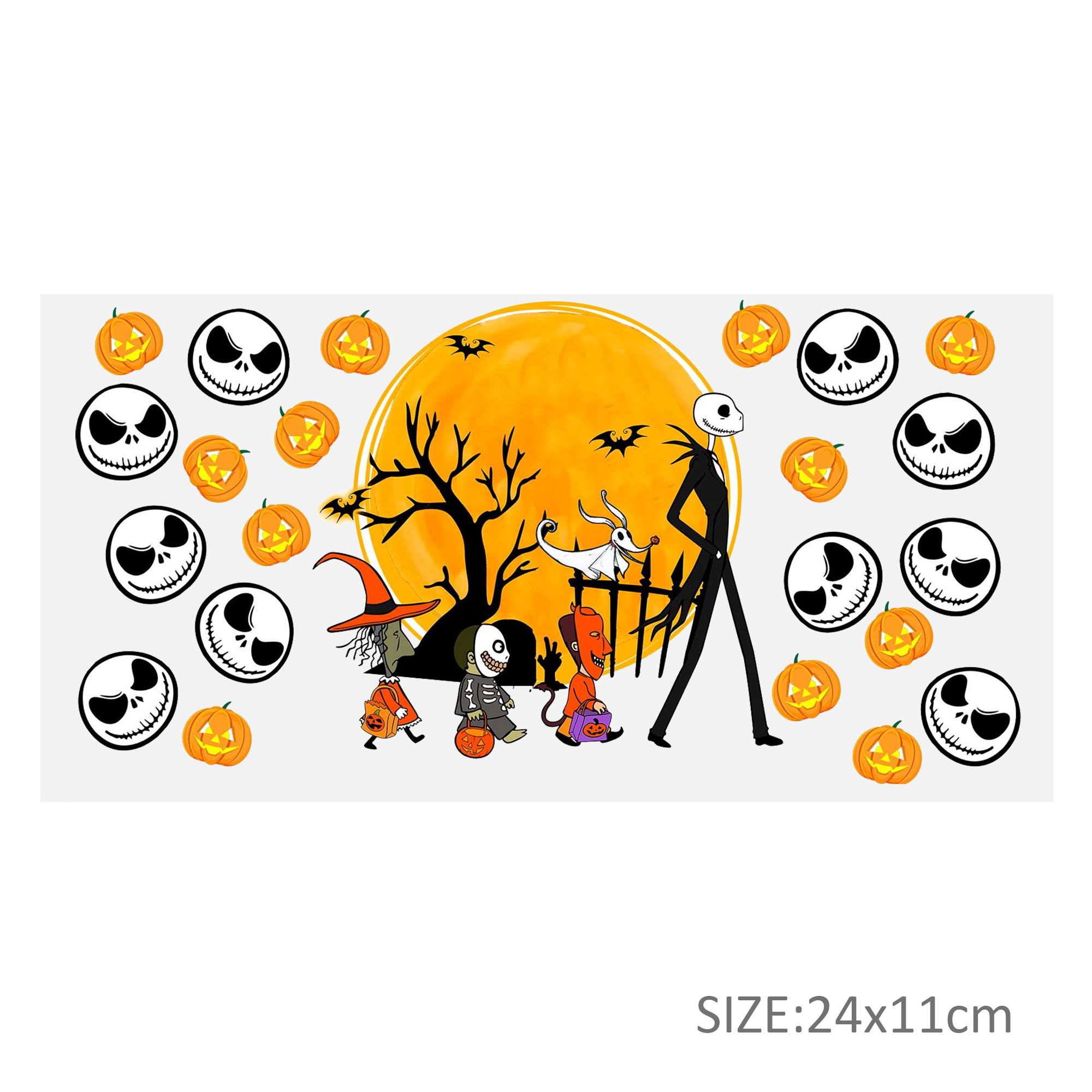 Nightmare Before Christmas DTF Sticker Cups Cool Personalize UV Wrap Transfer Sticker Waterproof Labels DIY - Image 19
