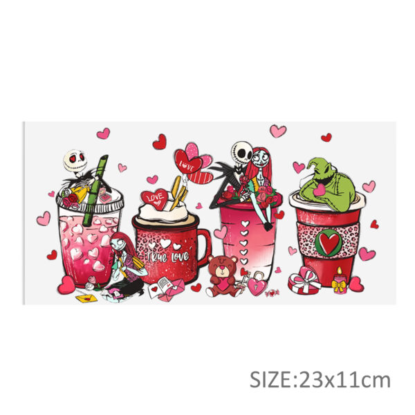 Nightmare Before Christmas DTF Sticker Cups Cool Personalize UV Wrap Transfer Sticker Waterproof Labels DIY - Image 23
