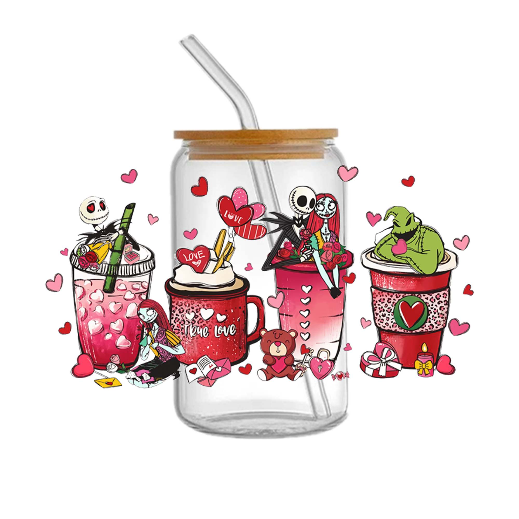 Nightmare Before Christmas DTF Sticker Cups Cool Personalize UV Wrap Transfer Sticker Waterproof Labels DIY - Image 28