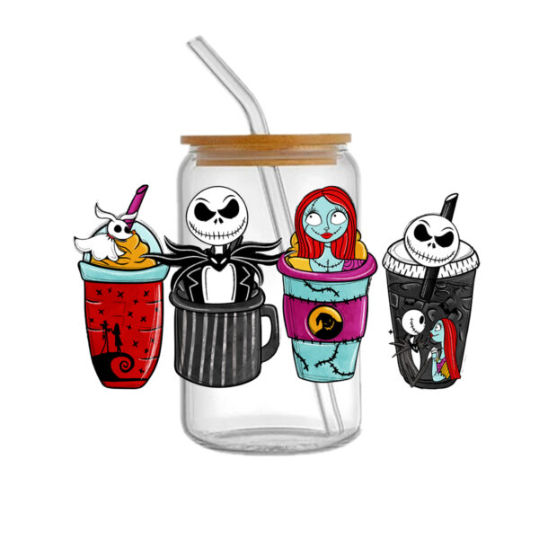 Nightmare Before Christmas DTF Sticker Cups Cool Personalize UV Wrap Transfer Sticker Waterproof Labels DIY - Image 30