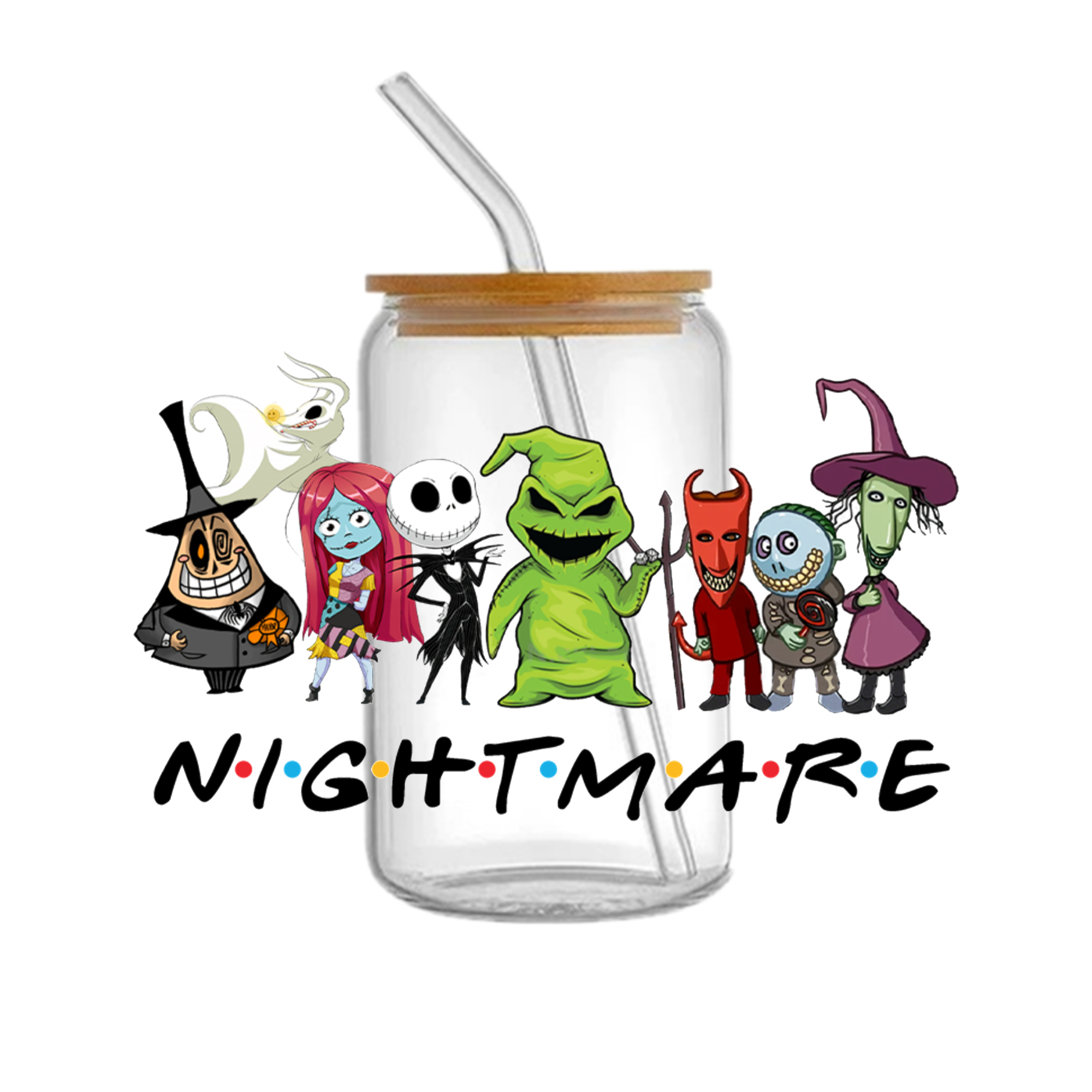 Nightmare Before Christmas DTF Sticker Cups Cool Personalize UV Wrap Transfer Sticker Waterproof Labels DIY - Image 32