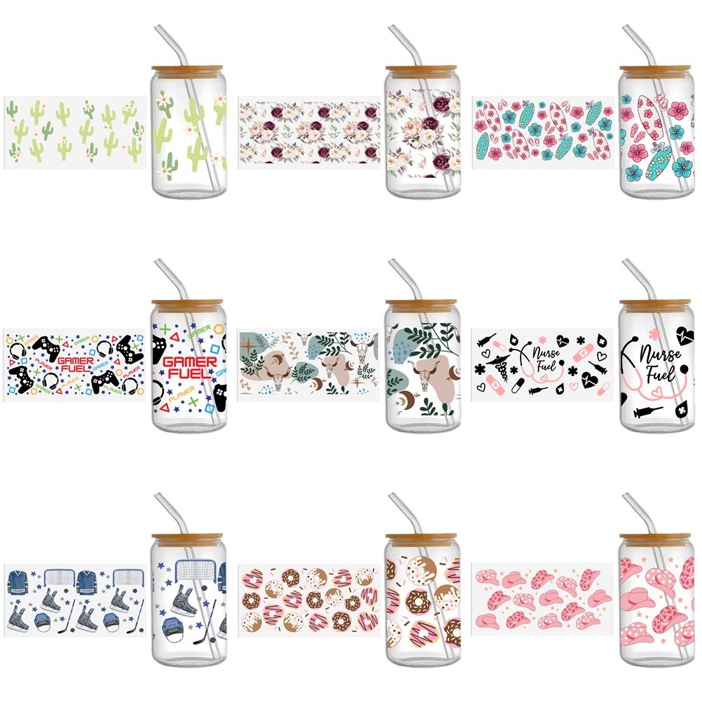 Animal Plant Butterfly UV DTF Sticker For 16oz Cups Wrap Transfer Sticker Custom Labels DIY Logo Waterproof - Image 17