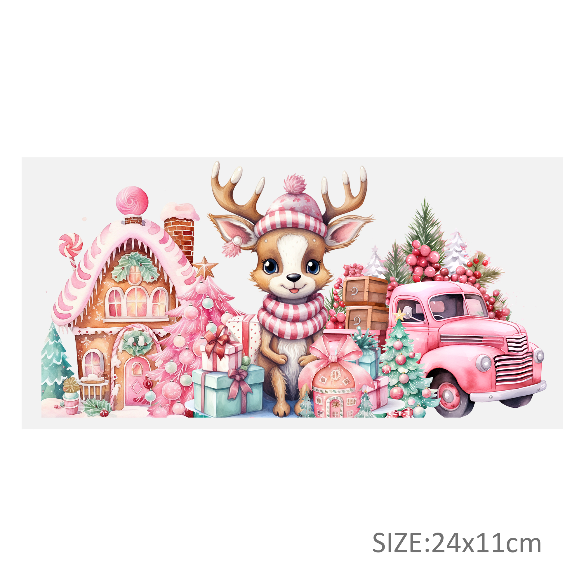 Pink Series Animal UV DTF Sticker For 16oz Cups Wrap Transfer Sticker Custom Labels DIY Logo Waterproof - Image 13