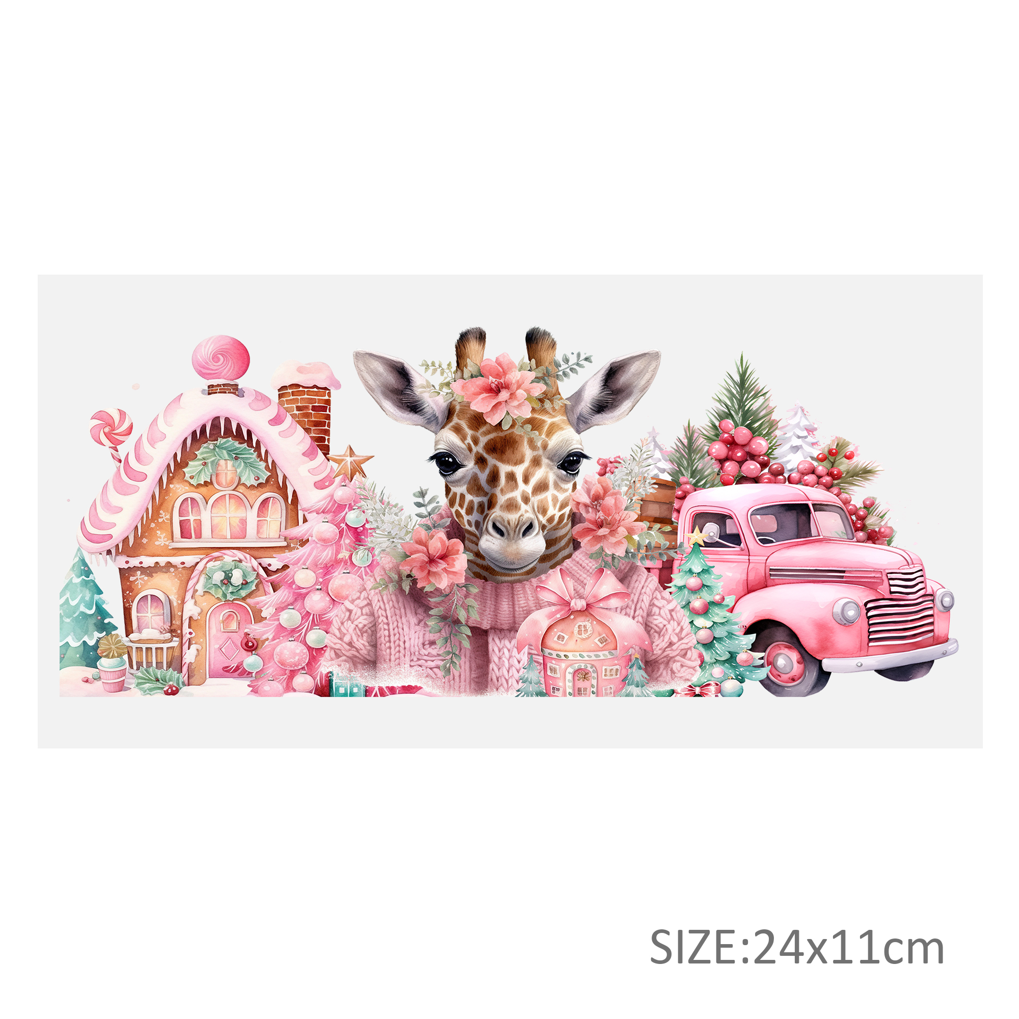 Pink Series Animal UV DTF Sticker For 16oz Cups Wrap Transfer Sticker Custom Labels DIY Logo Waterproof - Image 17