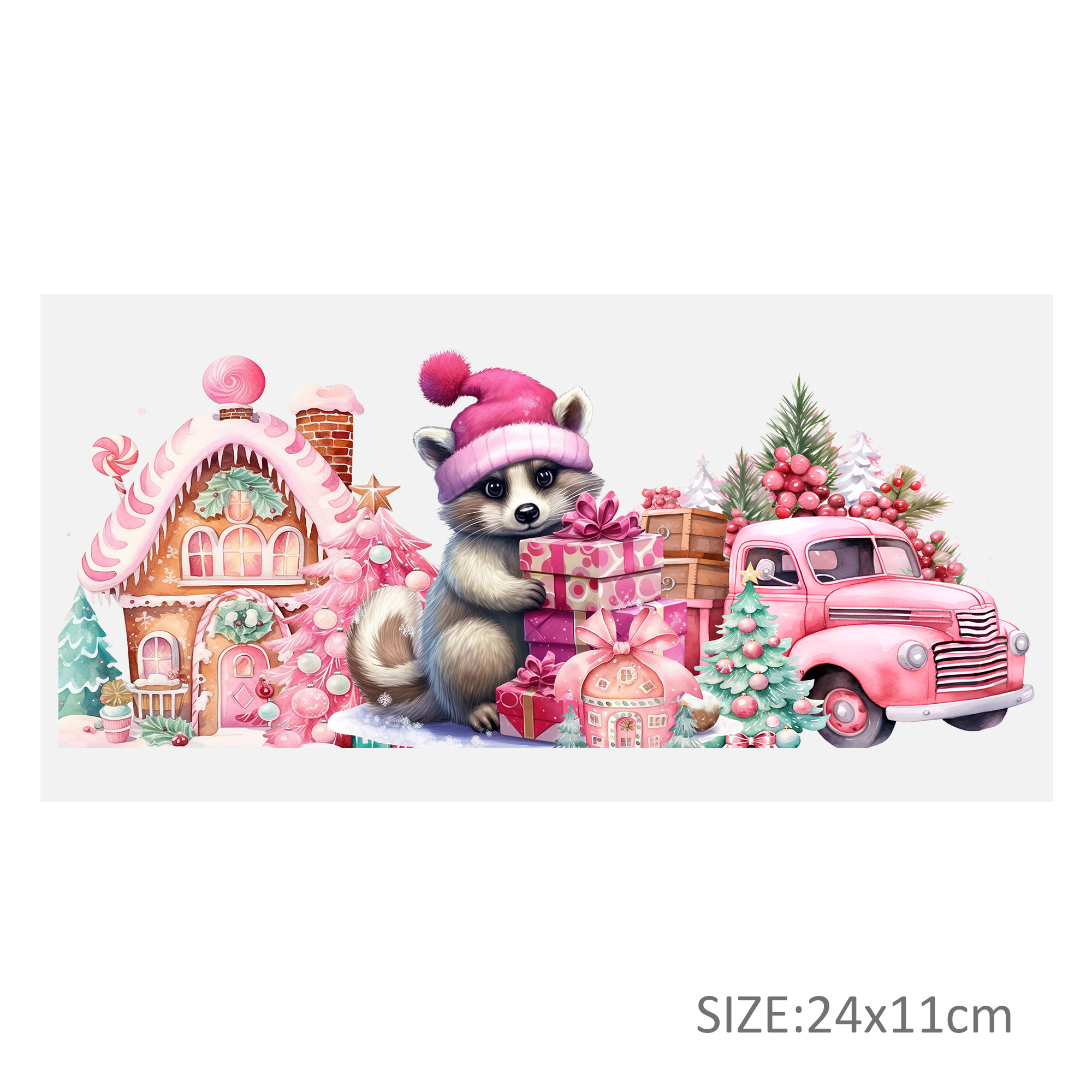 Pink Series Animal UV DTF Sticker For 16oz Cups Wrap Transfer Sticker Custom Labels DIY Logo Waterproof - Image 24