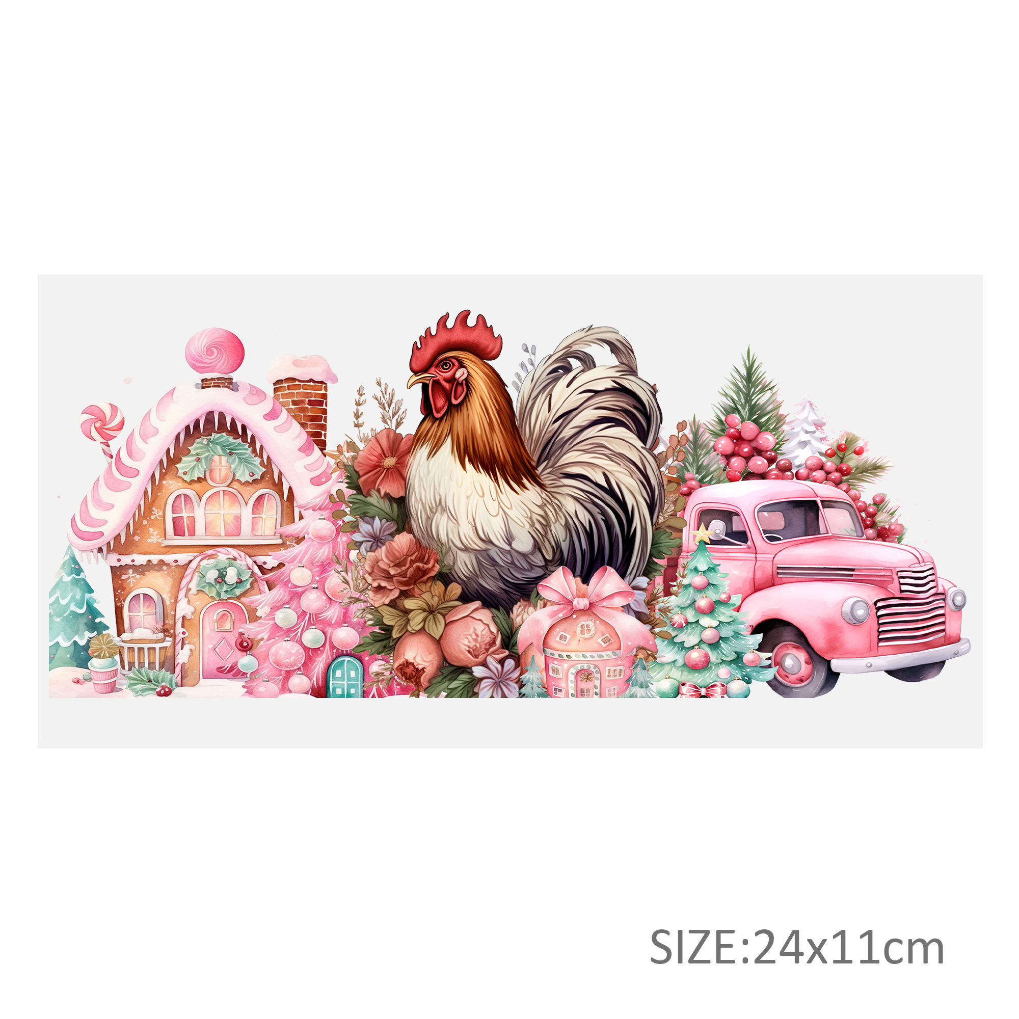Pink Series Animal UV DTF Sticker For 16oz Cups Wrap Transfer Sticker Custom Labels DIY Logo Waterproof - Image 25