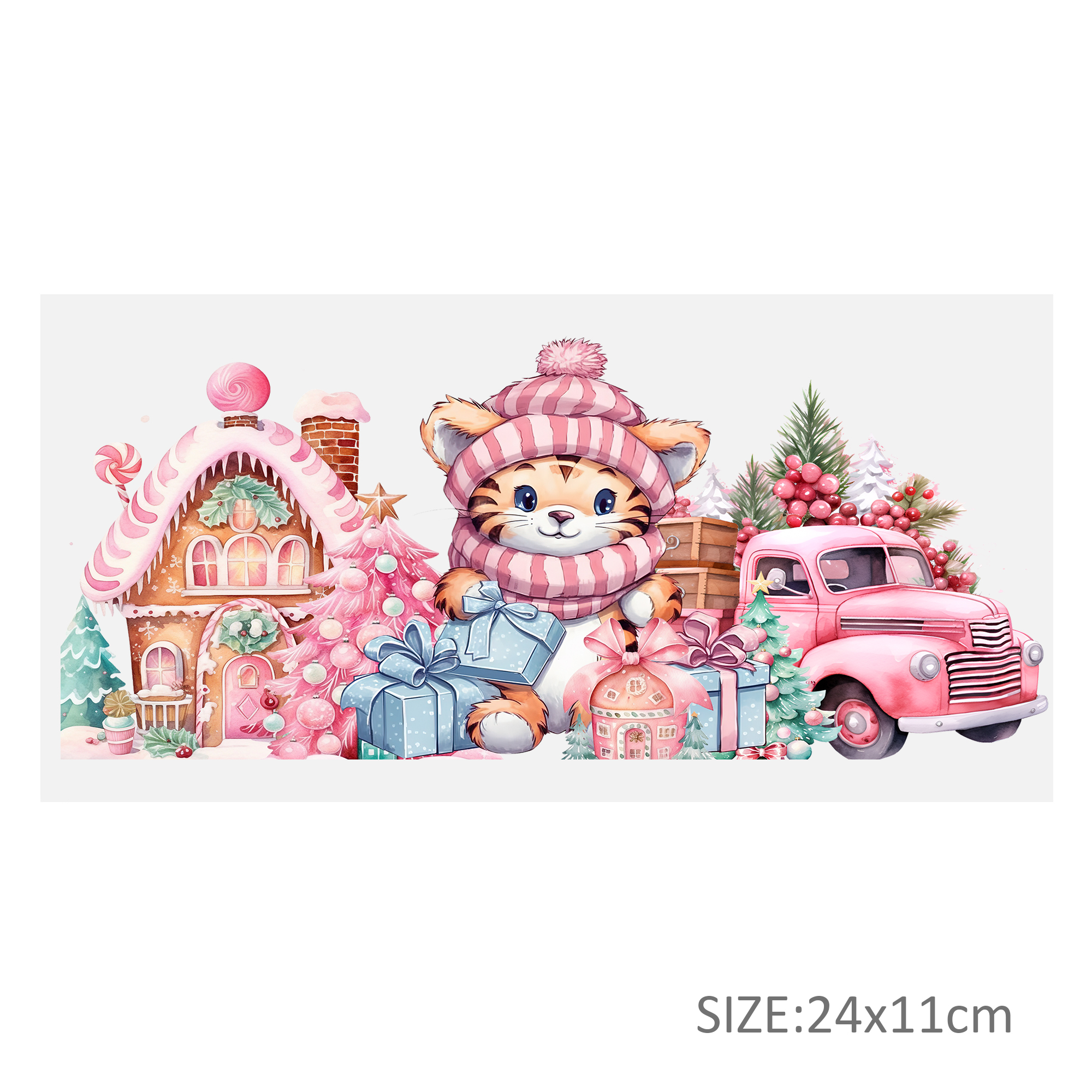 Pink Series Animal UV DTF Sticker For 16oz Cups Wrap Transfer Sticker Custom Labels DIY Logo Waterproof - Image 26