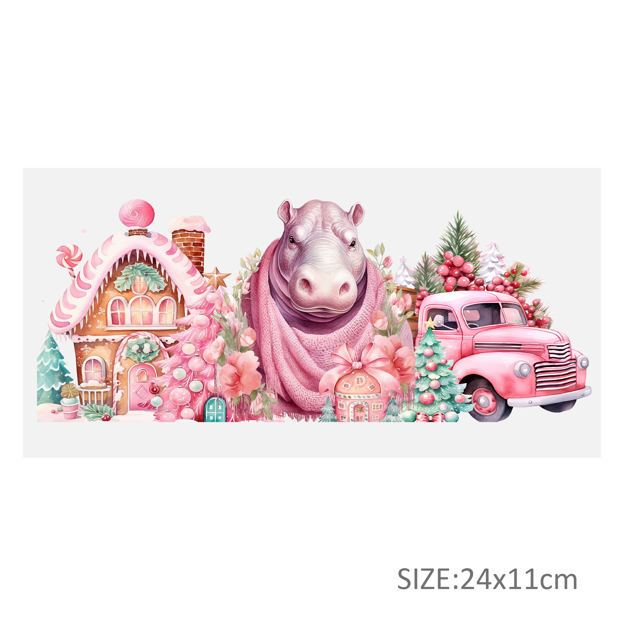 Pink Series Animal UV DTF Sticker For 16oz Cups Wrap Transfer Sticker Custom Labels DIY Logo Waterproof - Image 27