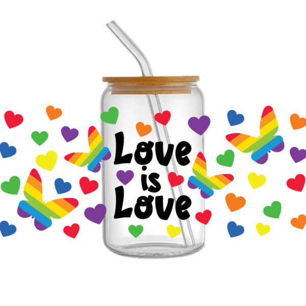 Rainbow 16oz Tumbler Template DTF Sticker Cup Cool Personalize UV Wrap Transfer Sticker Custom Label DIY Waterproof - Image 6