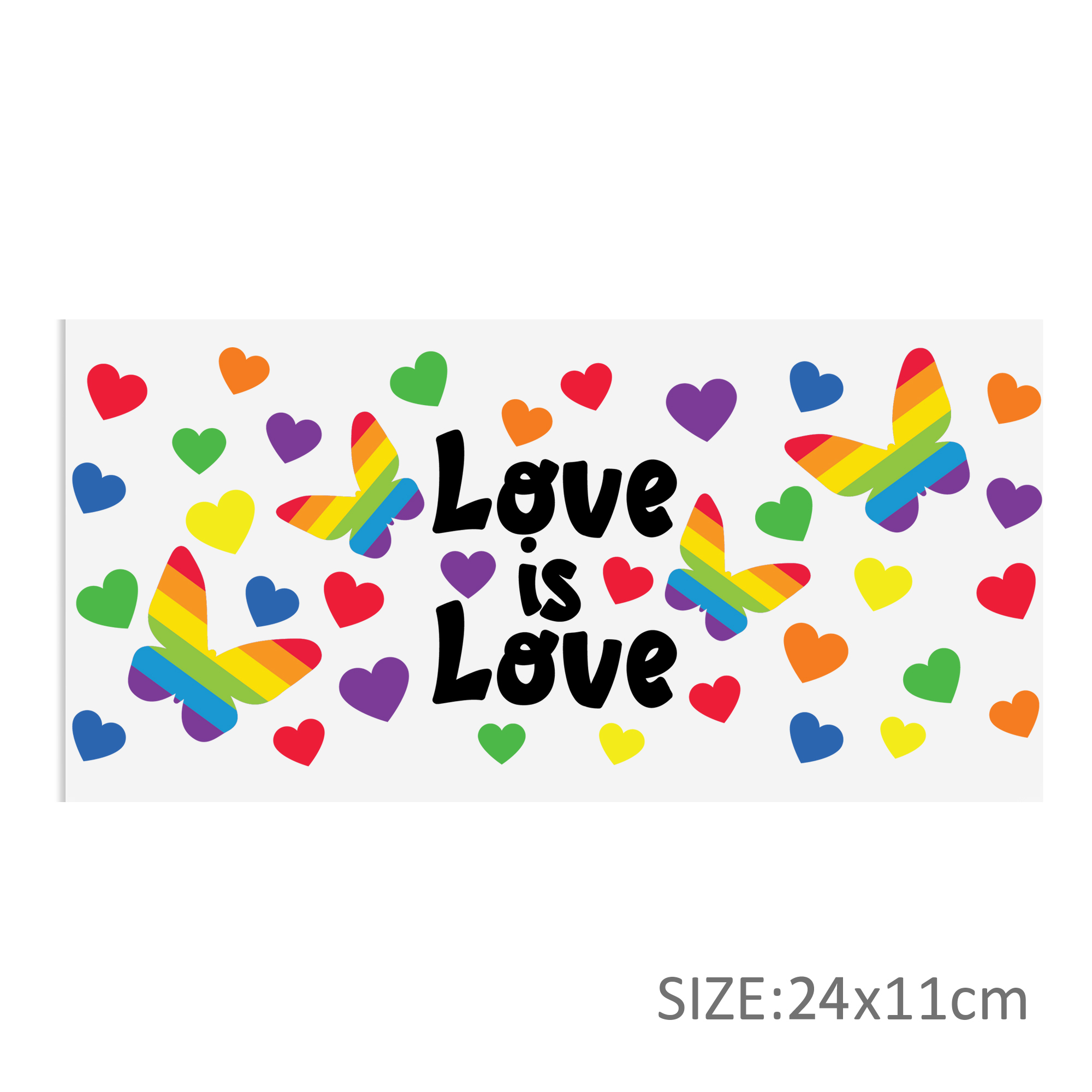 Rainbow 16oz Tumbler Template DTF Sticker Cup Cool Personalize UV Wrap Transfer Sticker Custom Label DIY Waterproof - Image 11