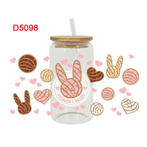 UV DTF Transfer Sticker Foods Theme For The 16oz Libbey Glasses Wraps Cup Can DIY Waterproof Easy To Use Custom Decals