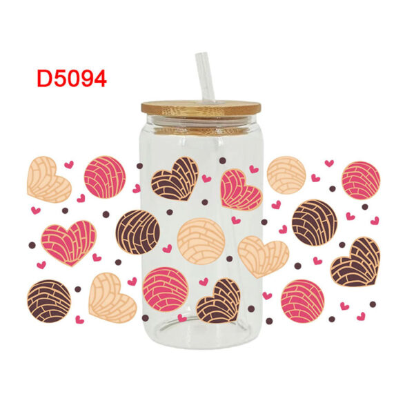UV DTF Transfer Sticker Foods Theme For The 16oz Libbey Glasses Wraps Cup Can DIY Waterproof Easy To Use Custom Decals - Image 3