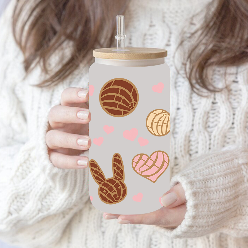 UV DTF Transfer Sticker Foods Theme For The 16oz Libbey Glasses Wraps Cup Can DIY Waterproof Easy To Use Custom Decals - Image 9