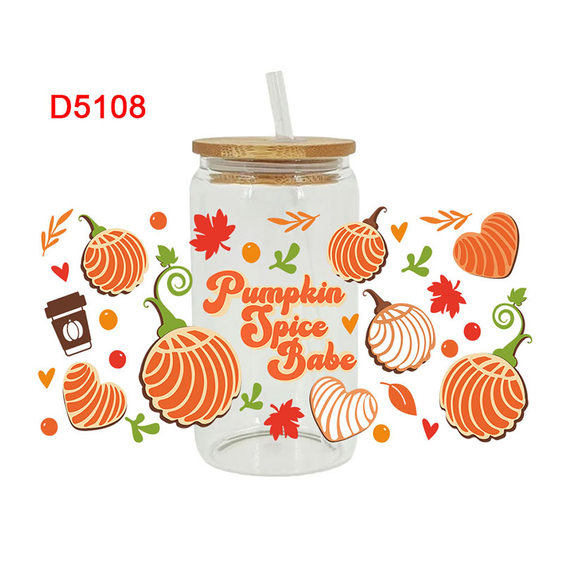 UV DTF Transfer Sticker Foods Theme For The 16oz Libbey Glasses Wraps Cup Can DIY Waterproof Easy To Use Custom Decals - Image 10