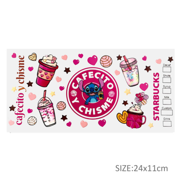 Disney Mickey 16oz DTF Sticker For Cups Cool Personalize UV Wrap Transfer Sticker Custom Labels DIY Logo Waterproof