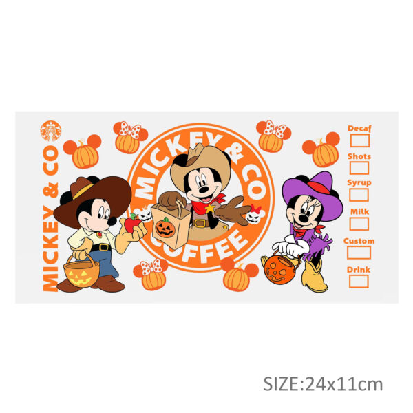 Disney Mickey 16oz DTF Sticker For Cups Cool Personalize UV Wrap Transfer Sticker Custom Labels DIY Logo Waterproof - Image 17