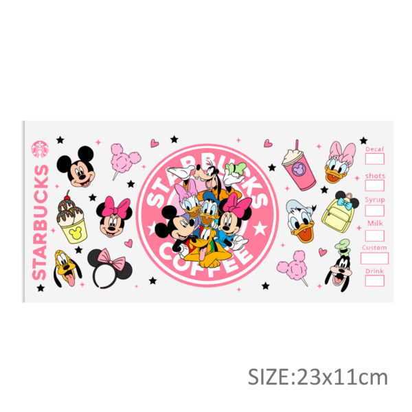 Disney Mickey 16oz DTF Sticker For Cups Cool Personalize UV Wrap Transfer Sticker Custom Labels DIY Logo Waterproof - Image 22