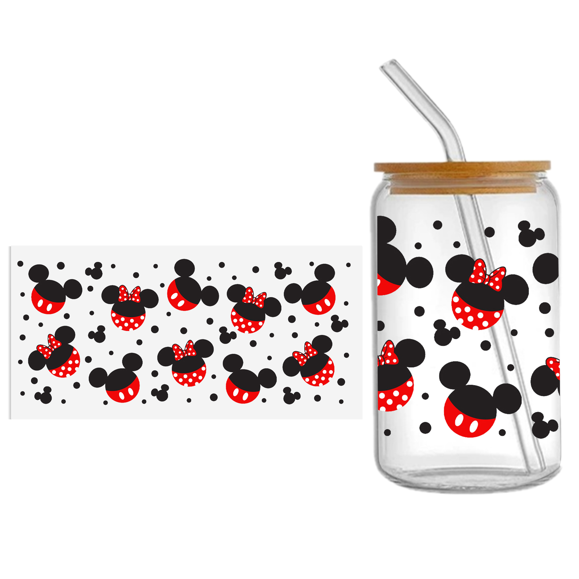 Disney Mickey 16oz DTF Sticker For Cups Cool Personalize UV Wrap Transfer Sticker Custom Labels DIY Logo Waterproof - Image 34