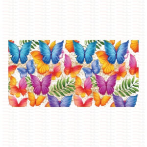 Beautiful Butterfly Flower UV DTF Cups Wrap Sticker DIY Label Transfer Sticker Print