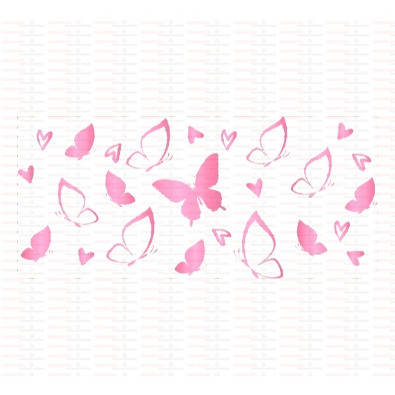 Beautiful Butterfly Flower UV DTF Cups Wrap Sticker DIY Label Transfer Sticker Print - Image 20