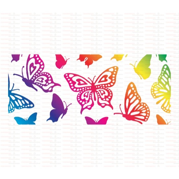 Beautiful Butterfly Flower UV DTF Cups Wrap Sticker DIY Label Transfer Sticker Print - Image 31