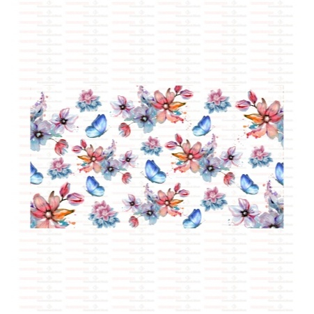 Beautiful Butterfly Flower UV DTF Cups Wrap Sticker DIY Label Transfer Sticker Print - Image 38