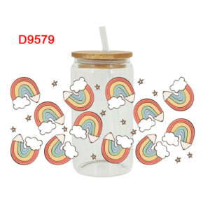 UV DTF Transfer Sticker Teacher Theme For The 16oz Libbey Glasses Wraps Cup Can DIY Waterproof
