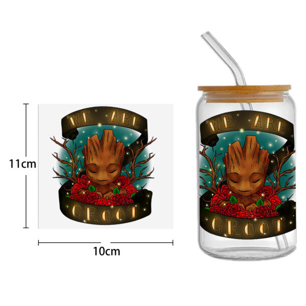 Winnie The Pooh 16oz Tumbler Template DTF Sticker Cup Cool Personalize UV Wrap Transfer Sticker Custom Label DIY Waterproof - Image 4