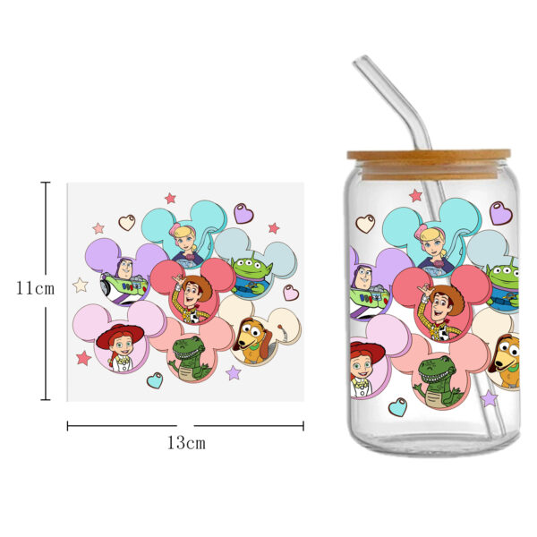 Winnie The Pooh 16oz Tumbler Template DTF Sticker Cup Cool Personalize UV Wrap Transfer Sticker Custom Label DIY Waterproof - Image 9
