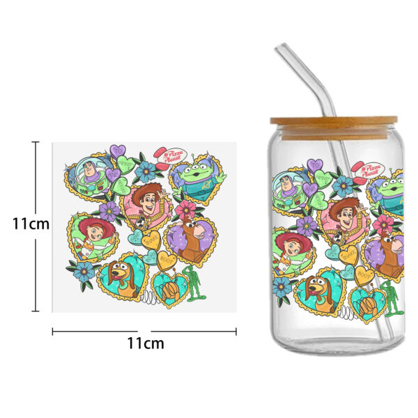 Winnie The Pooh 16oz Tumbler Template DTF Sticker Cup Cool Personalize UV Wrap Transfer Sticker Custom Label DIY Waterproof - Image 11