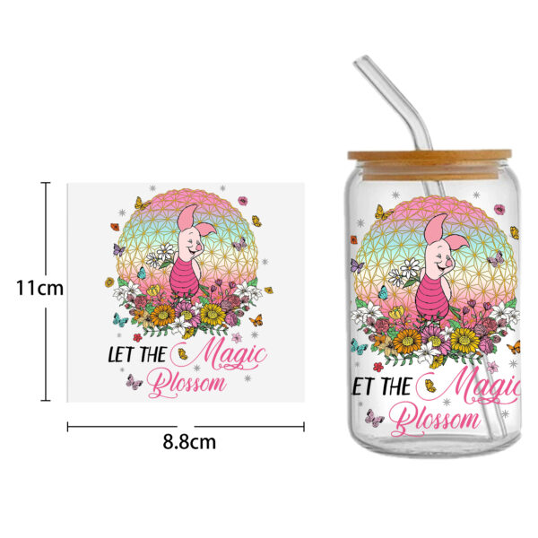 Winnie The Pooh 16oz Tumbler Template DTF Sticker Cup Cool Personalize UV Wrap Transfer Sticker Custom Label DIY Waterproof - Image 12